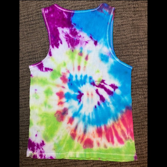 Hand Tie Dye Girls Tank Top - Picture 2 of 3